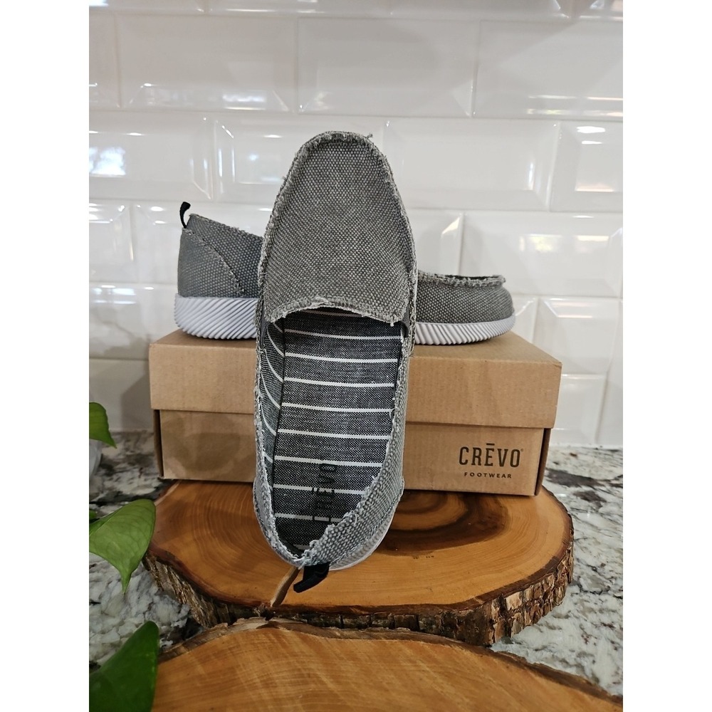 Crevo Footwear Wiffle Youth Gray Size 6 Slip On Casuel Loafer